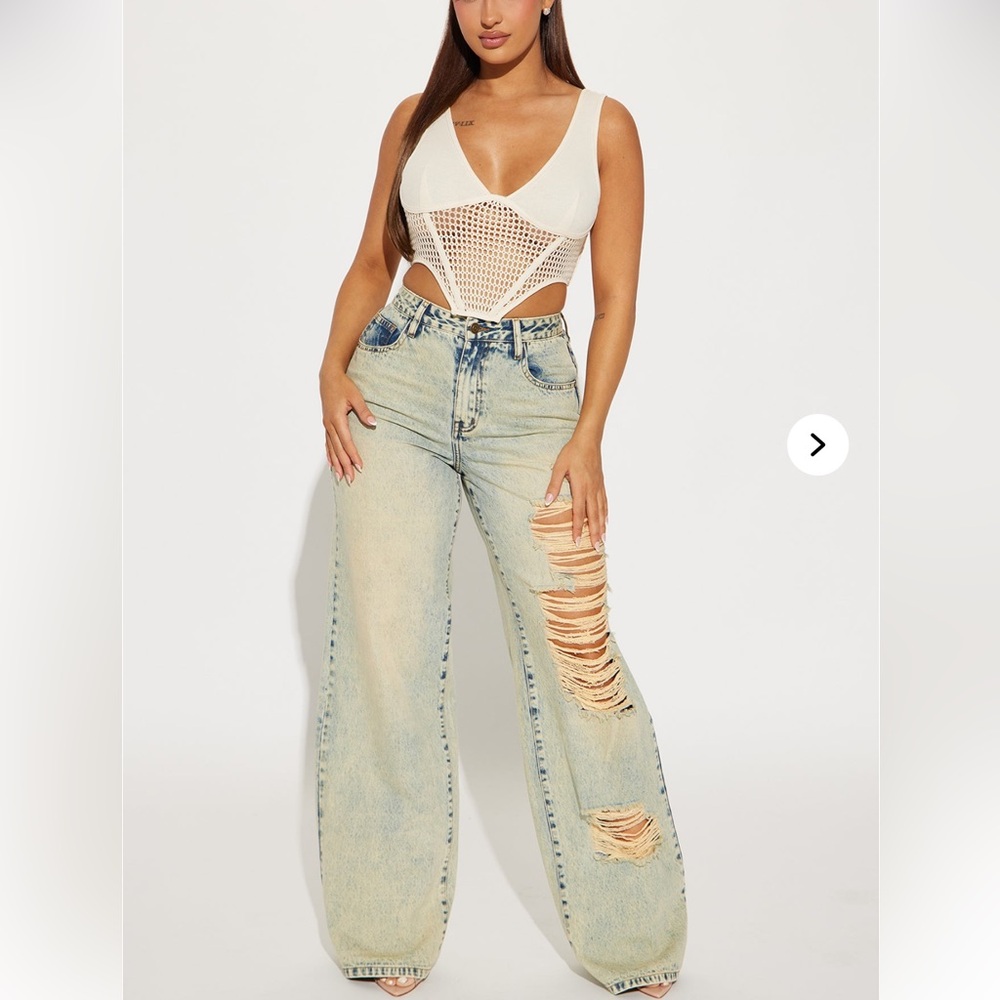 Tinted Wide leg jeans